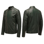 Classic men’s leather biker jacket | slim fit | minimalist moto rider Jacket