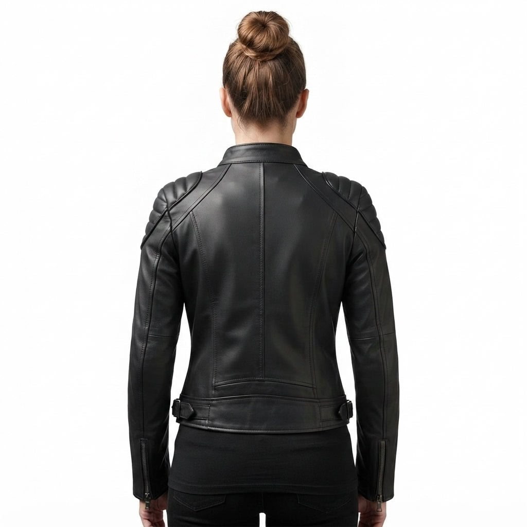 Black Leather Jacket Bomber Style - Timber AND Hide