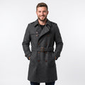 Buy Sherlock Holmes Wool Trench Coat | Men's Double Breasted Victorian Overcoat - Timber AND Hide