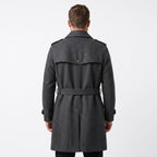 Buy Sherlock Holmes Wool Trench Coat | Men's Double Breasted Victorian Overcoat - Timber AND Hide