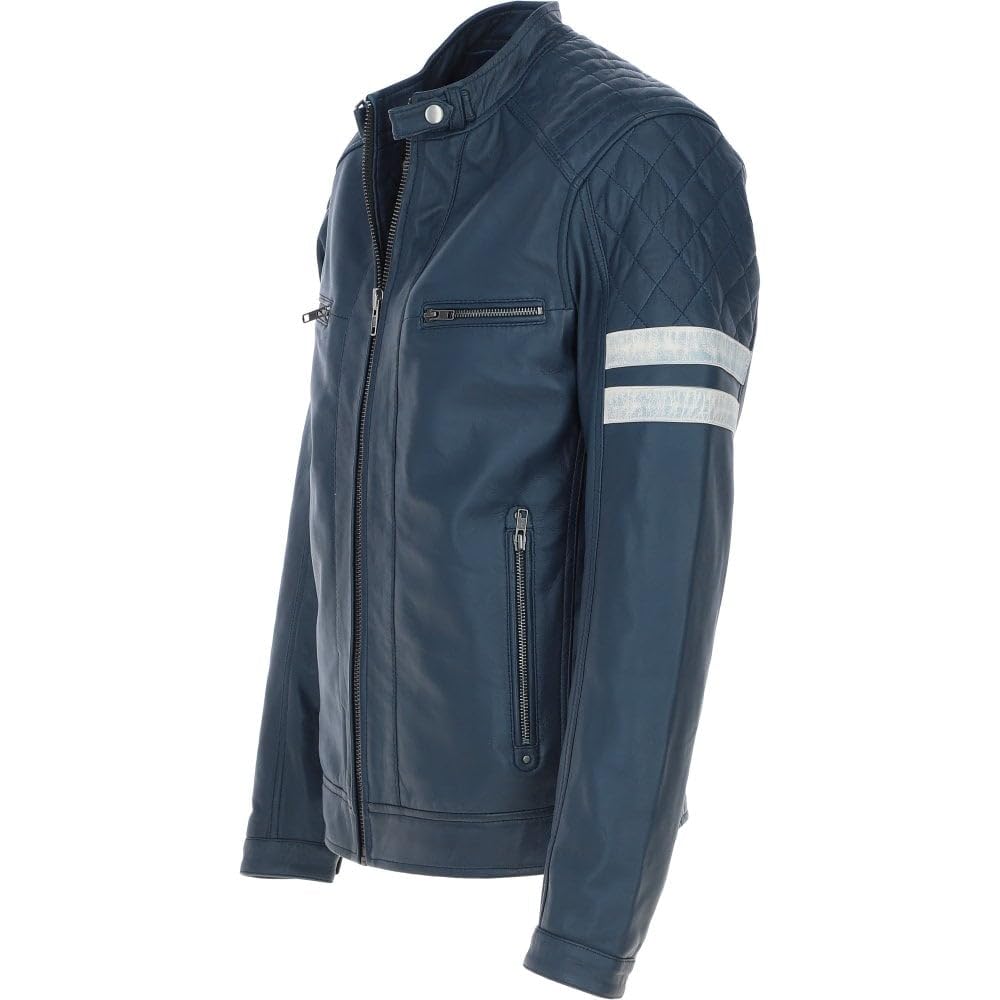 Men's Vintage Leather Biker Jacket