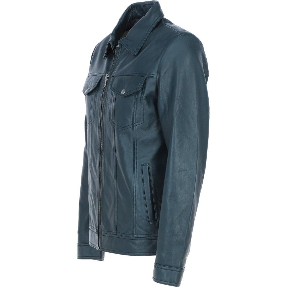 Men's Vintage Leather Bomber Jacket