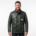 Green Leather Deku Cosplay Jacket | My Hero Academia Plus Ultra Anime Coat