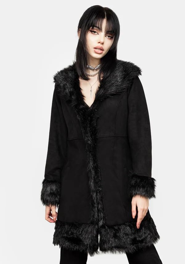 Vintage Penny Lane Long Suede Trench Coat Women