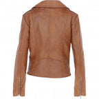 Women's Classic Moto Leather Jacket