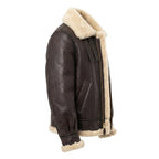 Classic Brown Sheepskin B3 Bomber Shearling Jacket - Timber AND Hide