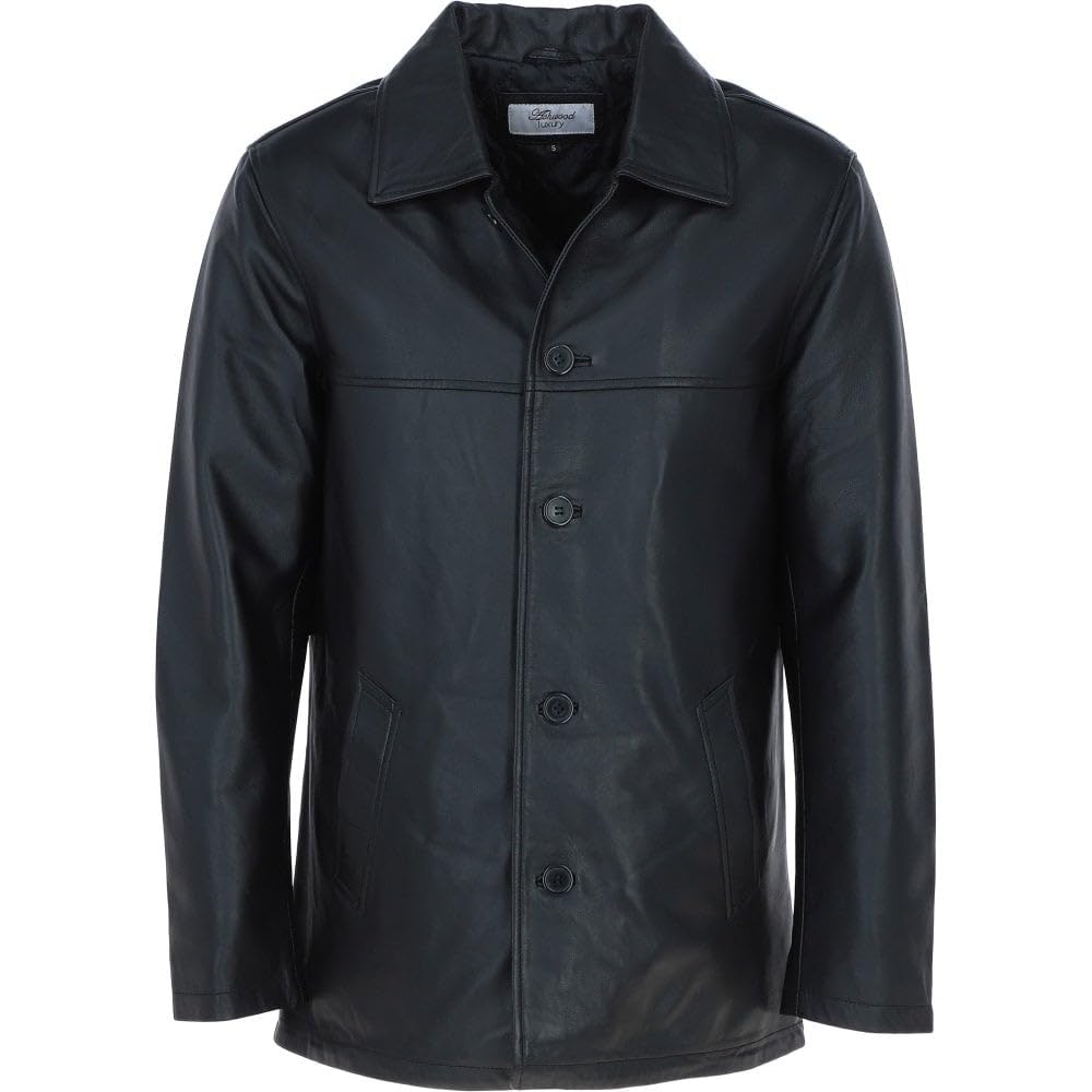 Classic Men's Dark Brown Leather Jacket: AWM-VOYAGER - Timber AND Hide