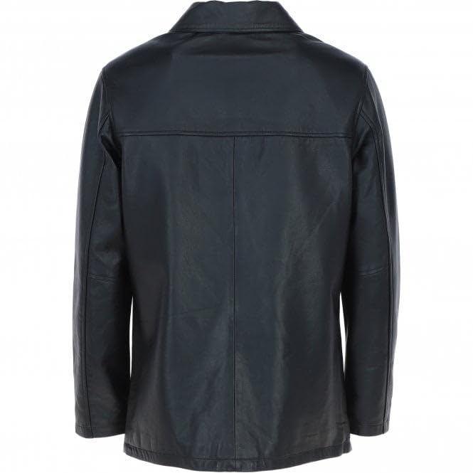 Classic Men's Dark Brown Leather Jacket: AWM-VOYAGER - Timber AND Hide