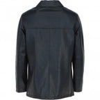Classic Men's Dark Brown Leather Jacket: AWM-VOYAGER - Timber AND Hide