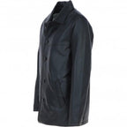 Classic Men's Dark Brown Leather Jacket: AWM-VOYAGER - Timber AND Hide