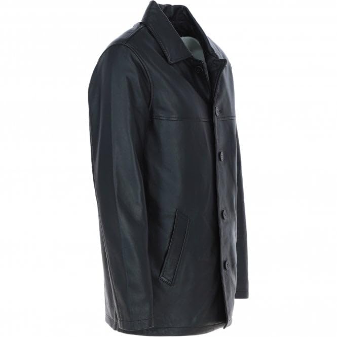 Classic Men's Dark Brown Leather Jacket: AWM-VOYAGER - Timber AND Hide
