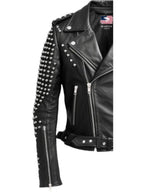 Men’s Black Biker Leather Jacket - Leather Biker Black Jacket