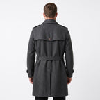 Buy Sherlock Holmes Wool Trench Coat | Men's Double Breasted Victorian Overcoat