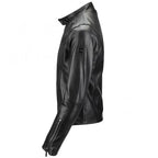 Men's Ivory Vegetable Tanned Biker Jacket White