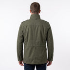Men's Leon Kennedy Green Cotton Utility Coat | Military Style Men's Field Jacket (Cosplay)