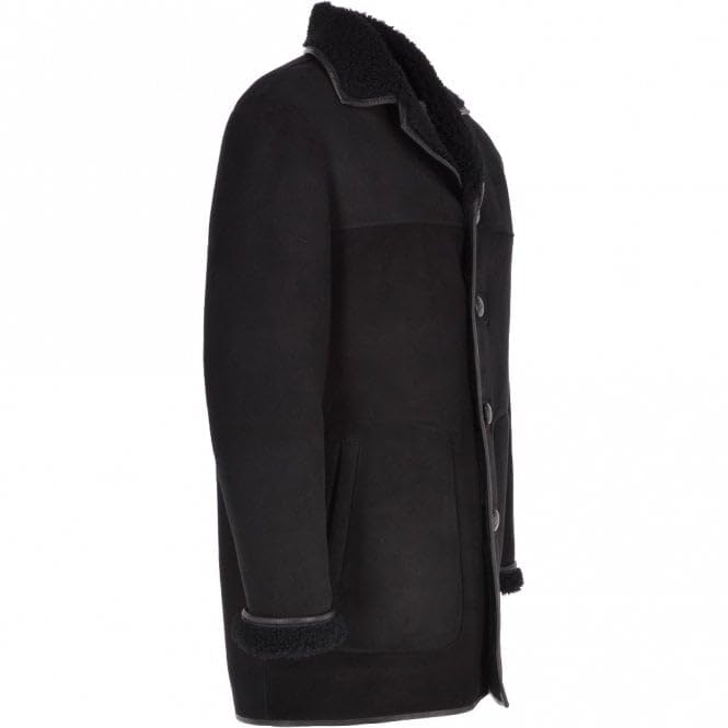 Men's Classic Sheepskin Coat Whisky/black