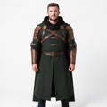 Doctor Doom Inspired Wool Cloak with Leather Armor Cosplay Costume Renaissance Outfit - Timber AND Hide