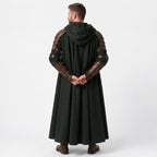 Doctor Doom Inspired Wool Cloak with Leather Armor Cosplay Costume Renaissance Outfit - Timber AND Hide
