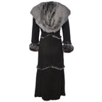 Women’s Long Sheepskin Coat – Tan Shearling Coat Women