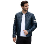 Men's Vintage Leather Biker Jacket