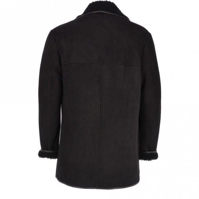 Men's Classic Sheepskin Coat Whisky/black