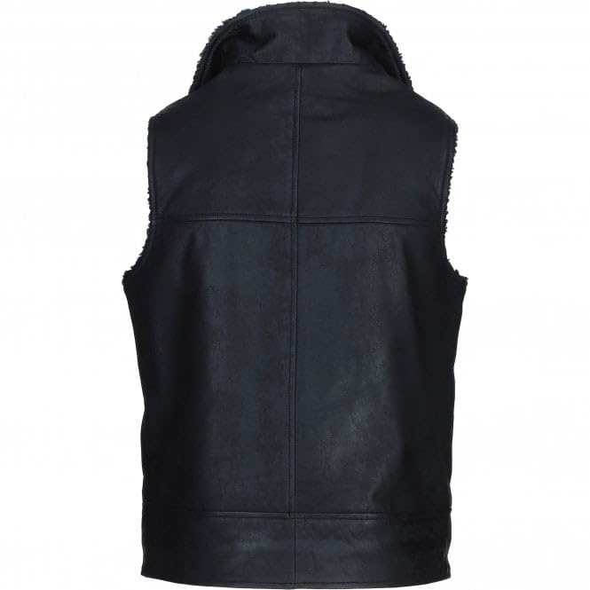 Men's Leather Waistcoat Brown ALPHA Vest