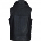 Men's Leather Waistcoat Brown ALPHA Vest
