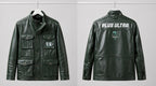 Green Leather Deku Cosplay Jacket | My Hero Academia Plus Ultra Anime Coat