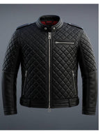 Edward Black Leather Jacket - Men Leather Jacket Black