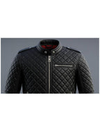Edward Black Leather Jacket - Men Leather Jacket Black