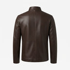 Edward Leather Brown Jacket - Men Leather Jacket Brown - Timber AND Hide
