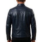 Elijah Black Leather Jacket - Men Leather Jacket Black - Timber AND Hide