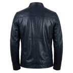 Elijah Black Leather Jacket - Men Leather Jacket Black - Timber AND Hide