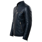 Elijah Black Leather Jacket - Men Leather Jacket Black - Timber AND Hide