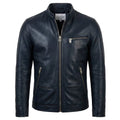 Elijah Black Leather Jacket - Men Leather Jacket Black - Timber AND Hide