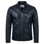Elijah Black Leather Jacket - Men Leather Jacket Black - Timber AND Hide