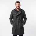 Buy Sherlock Holmes Wool Trench Coat | Men's Double Breasted Victorian Overcoat