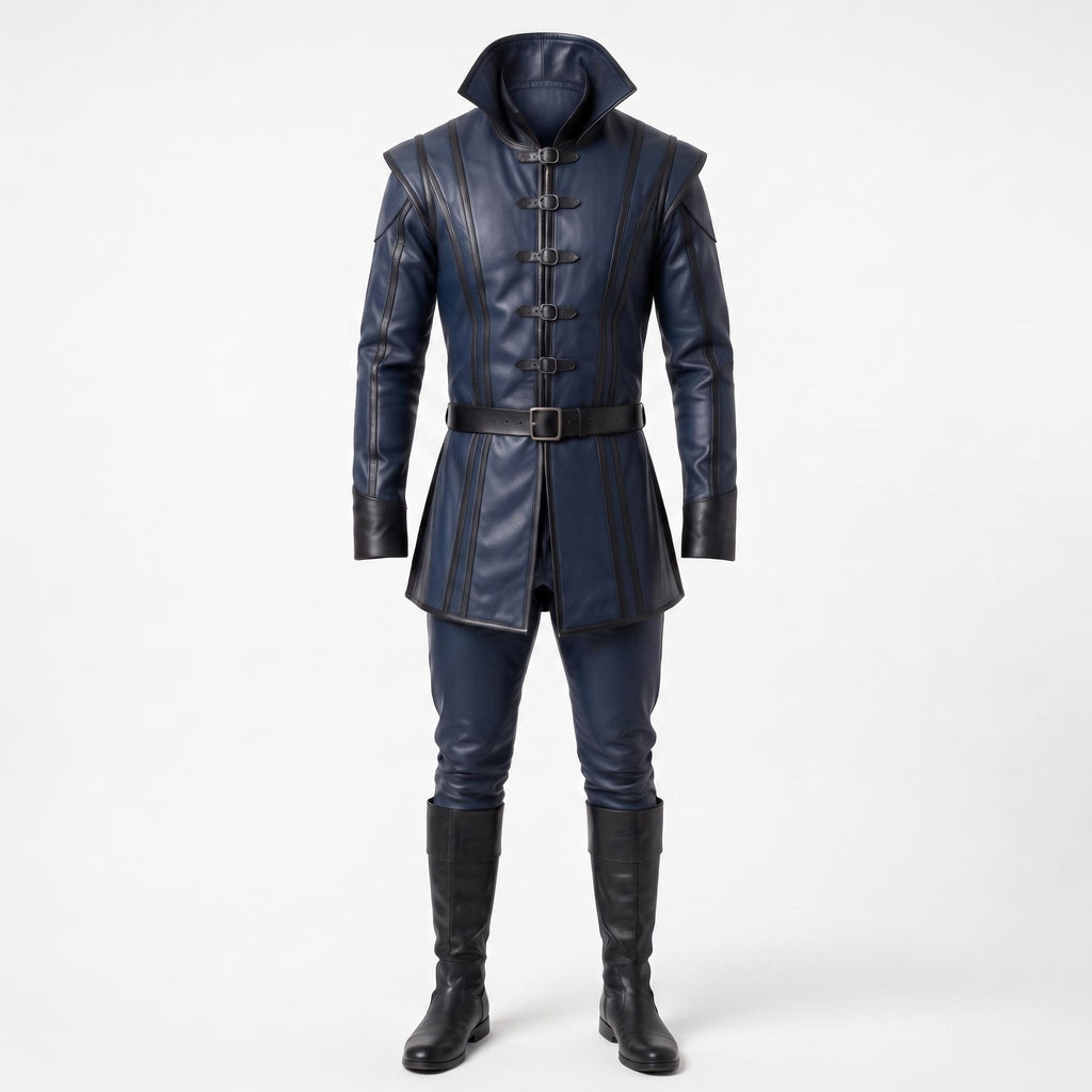 Men's Medieval Leather Warrior Set | Renaissance LARP Fantasy Tunic Cosplay Armor