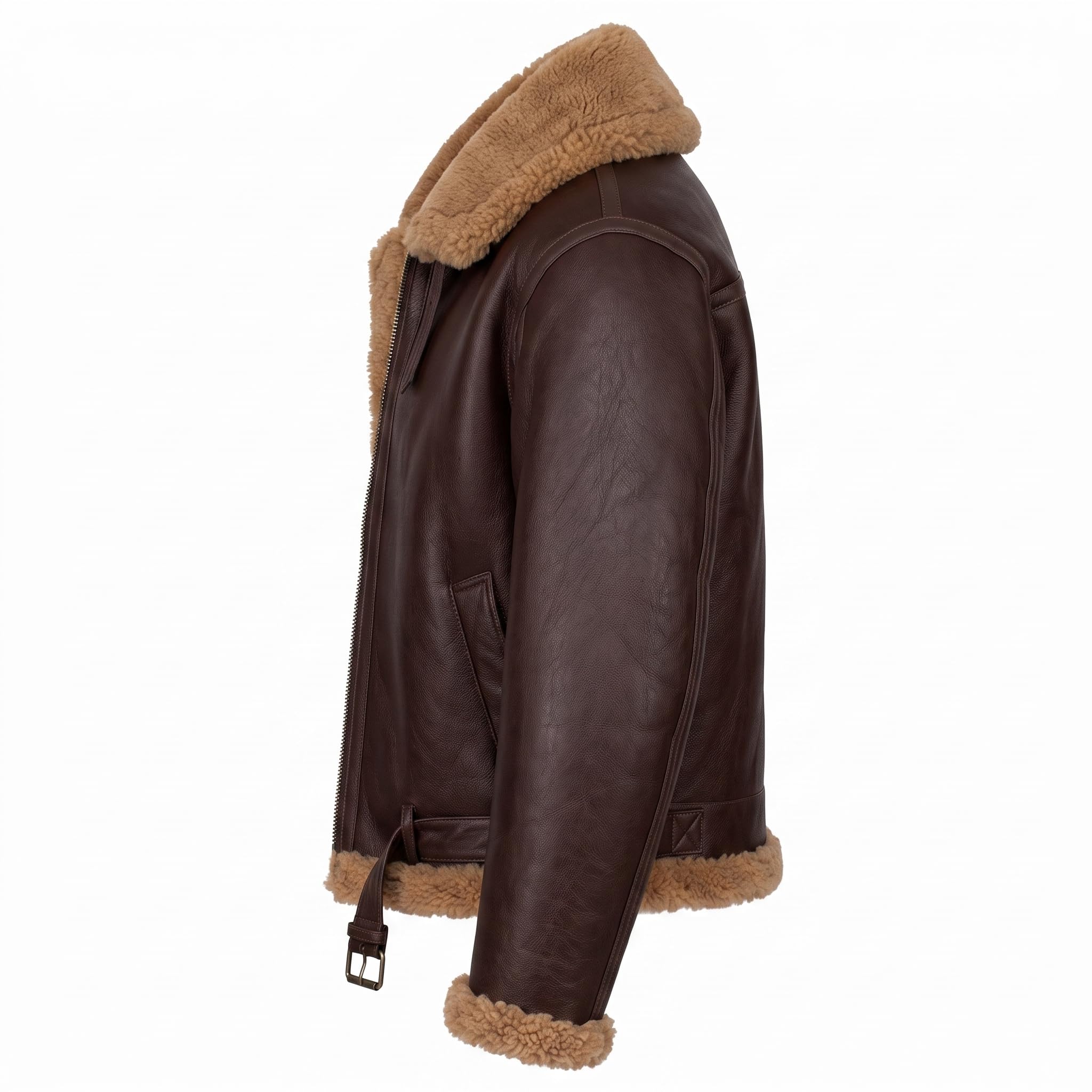 Men's Classic RAF Aviator Sheepskin Leather Dean Winchester Jacket