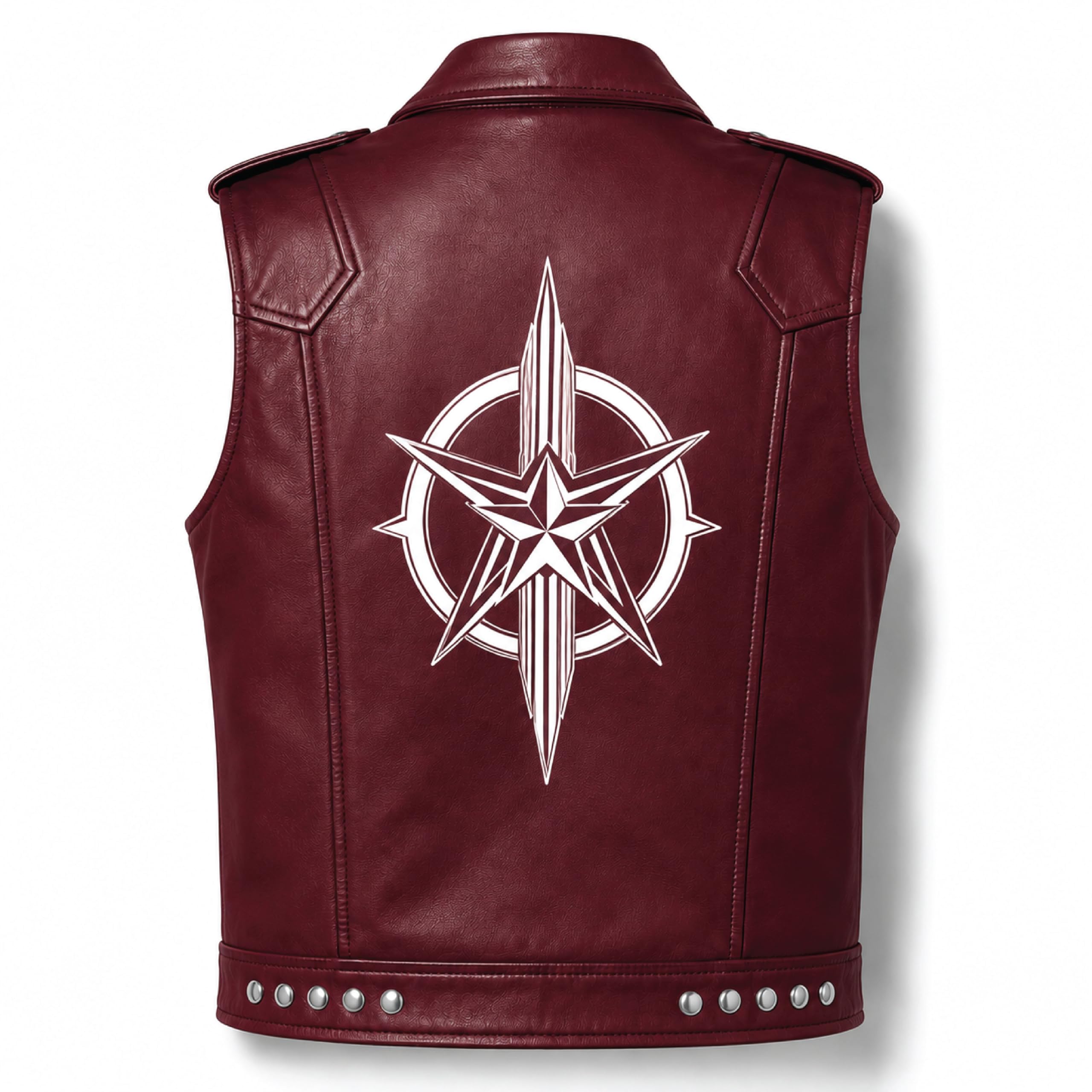 Men's Handmade Cowhide Leather Vest | Classic Biker Vest | Gothic Rocker Sleeveless Jacket
