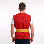 One Piece Luffy Red Cotton Vest | Men's  Pirate Inspired Anime Cosplay Jacket