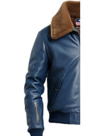 Flight Bomber Leather Jacket – Men Bomber Leather Jacket