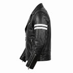 Ghost Rider Inspired motorcycle jacket with skull back | brown leather biker jacket - Timber AND Hide