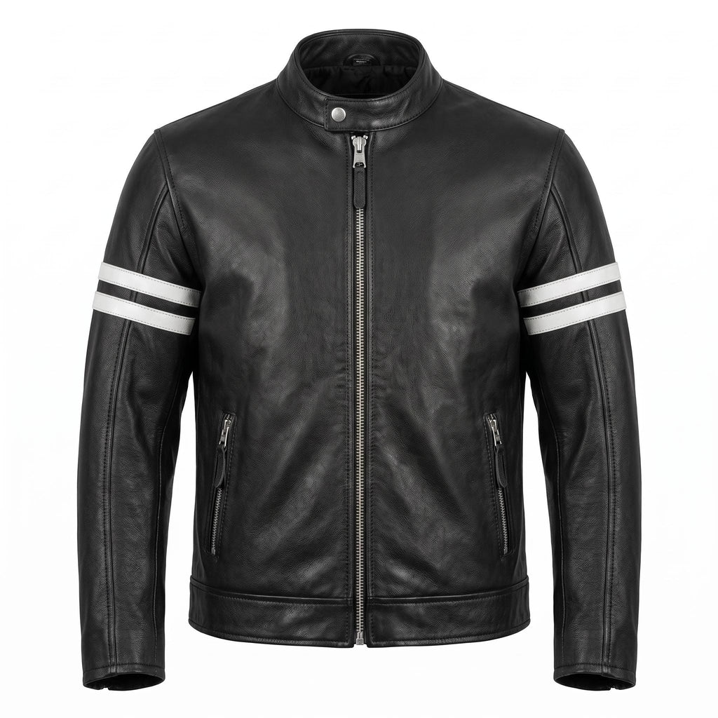 Ghost Rider Inspired motorcycle jacket with skull back | brown leather biker jacket - Timber AND Hide