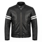 Ghost Rider Inspired motorcycle jacket with skull back | brown leather biker jacket - Timber AND Hide