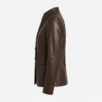 Grace Leather Brown Jacket - Women Leather Jacket Brown - Timber AND Hide