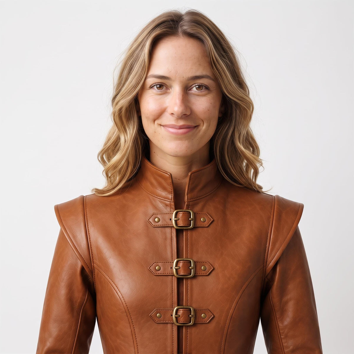 Handmade Cognac Leather Doublet Jacket | Medieval Sword Detail, Renaissance Cosplay - Timber AND Hide