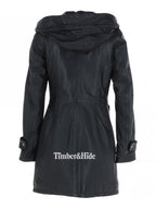Hooded Leather Coat For Women - Timber AND Hide