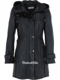 Hooded Leather Coat For Women - Timber AND Hide