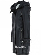 Hooded Leather Coat For Women - Timber AND Hide